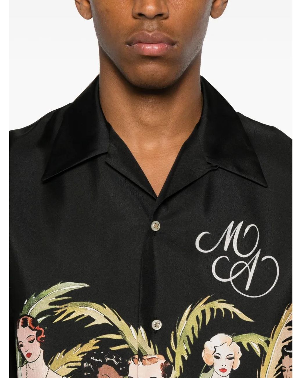 Amiri Multicolor Silk Short-Sleeve Shirt for men