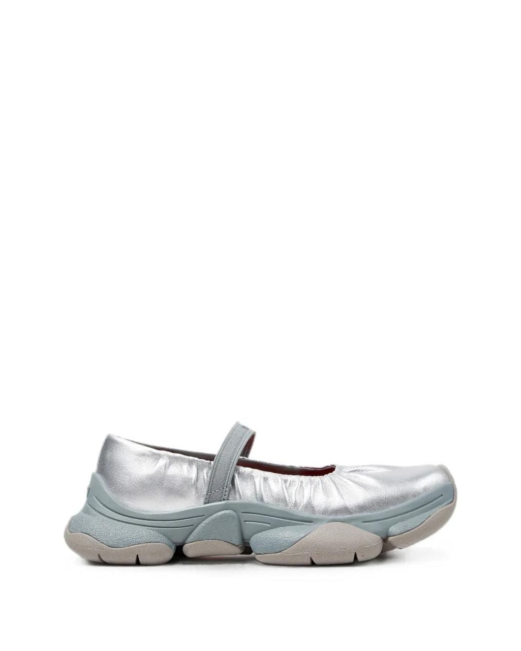 Camper White Karst Leather Ballet Flats