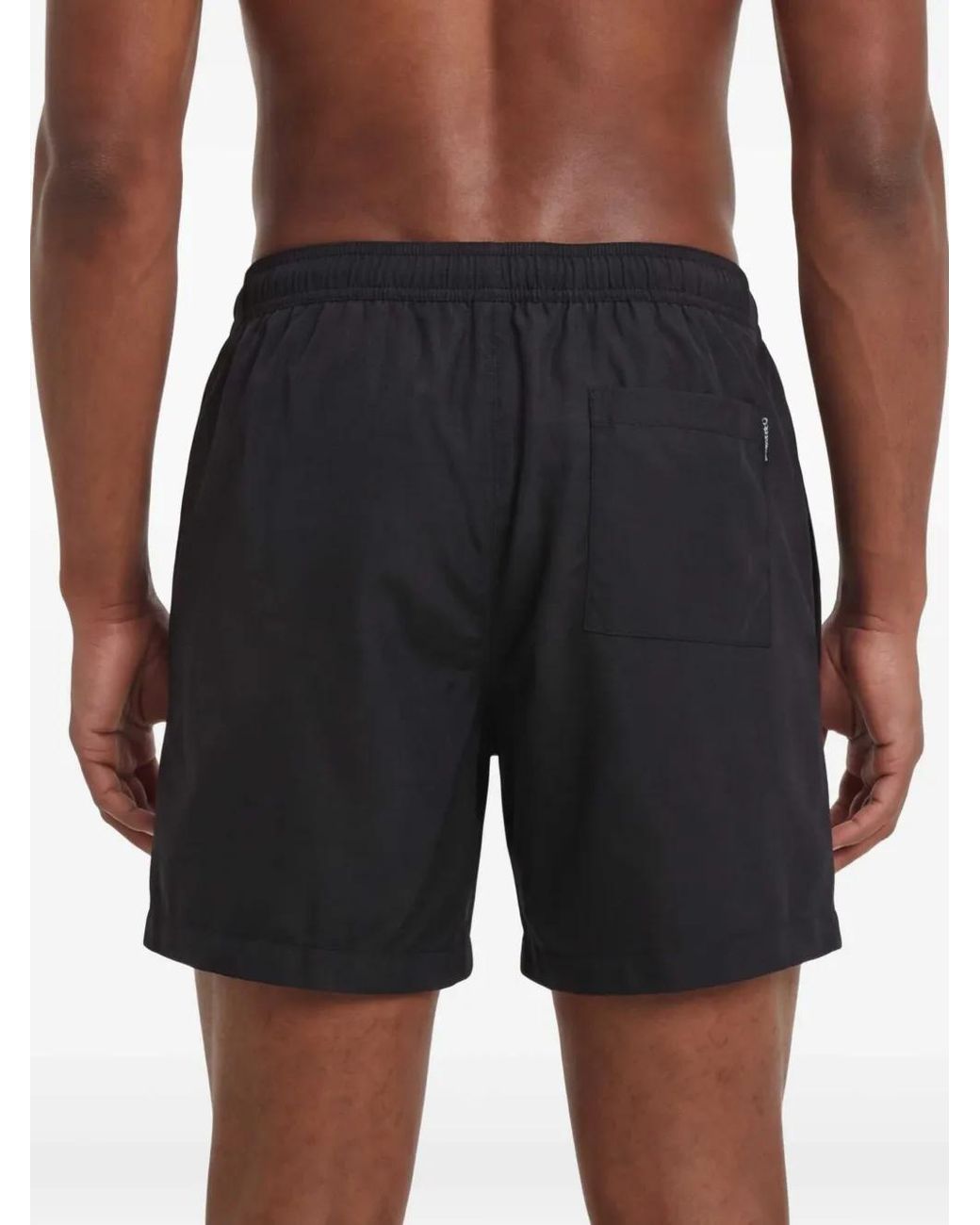 Calvin Klein Black Logo Drawstring Swim Shorts for men