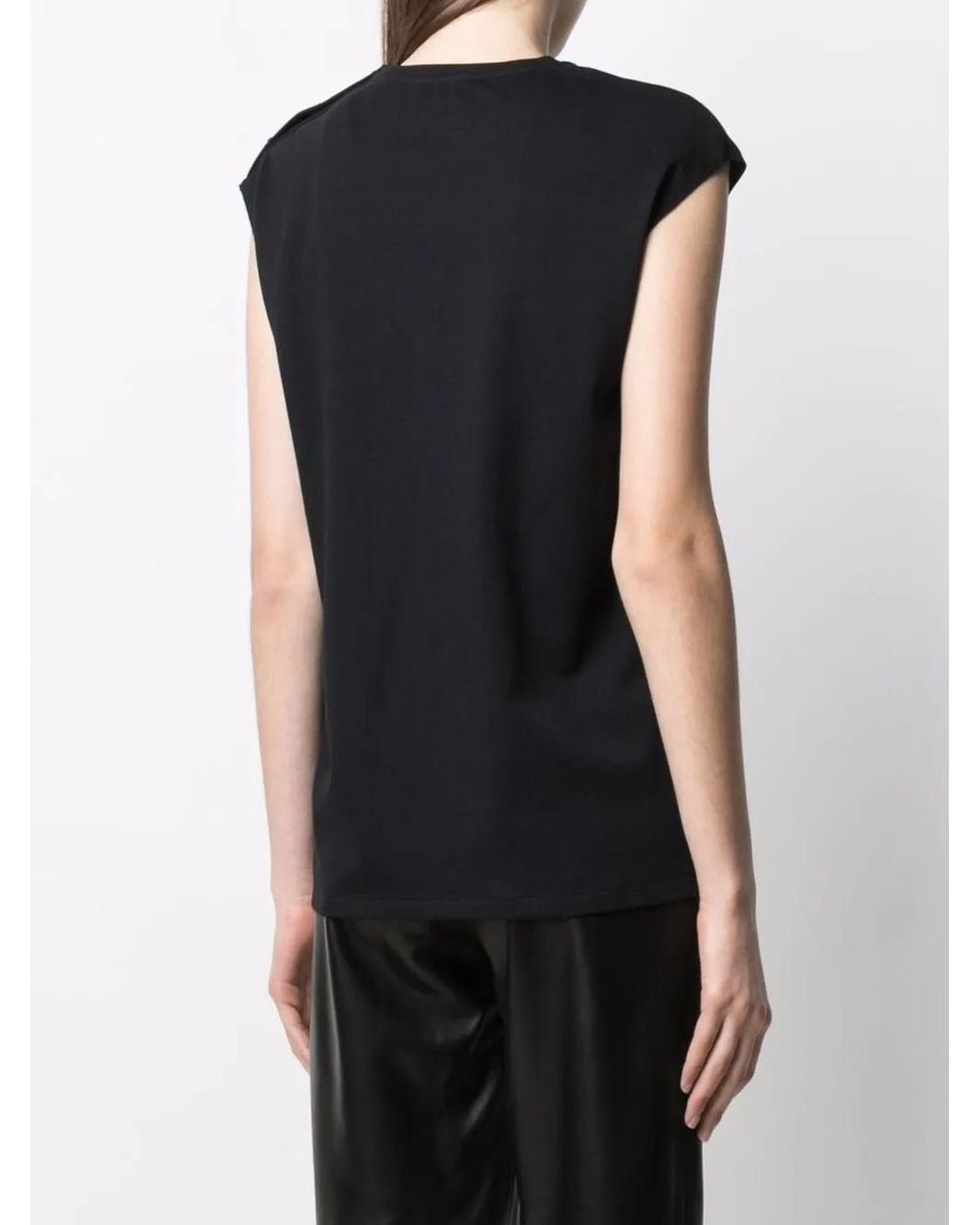 Philipp Plein Black Ss Logo-Print T-Shirt