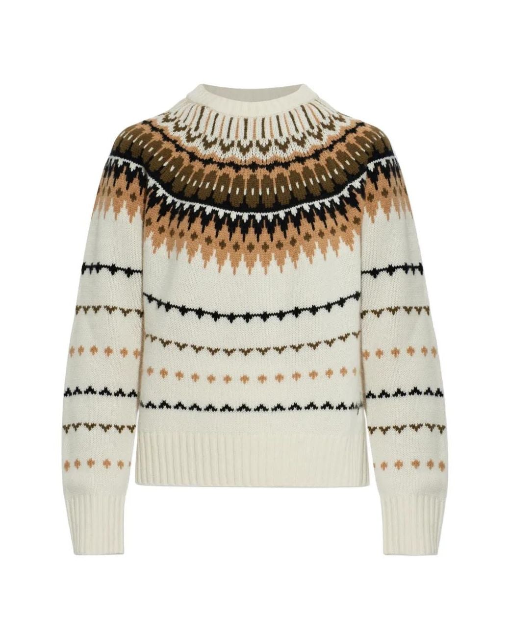 Bogner Natural Ina Fair Isle Sweater