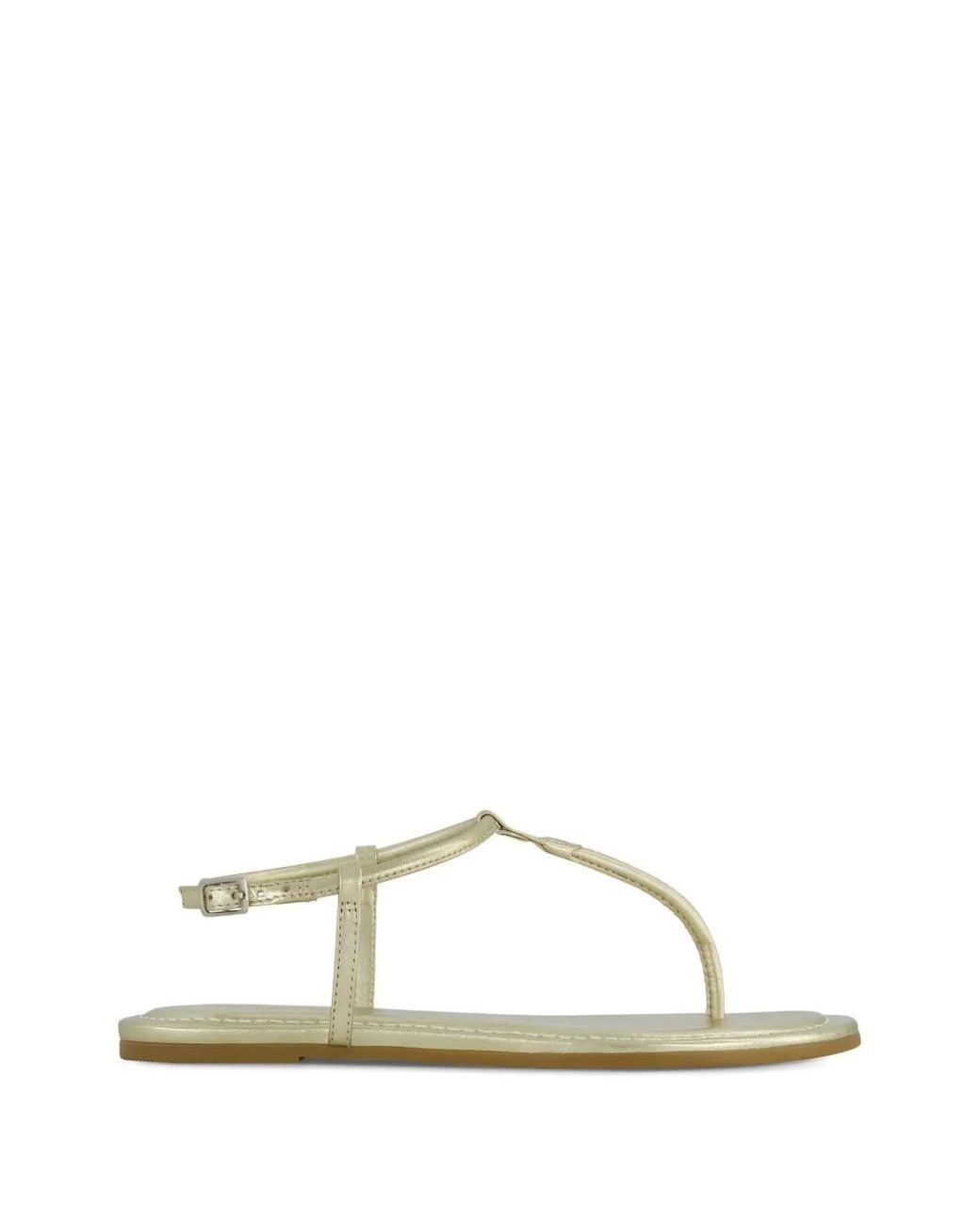 Bernardo White Hercu T-Strap Sandals