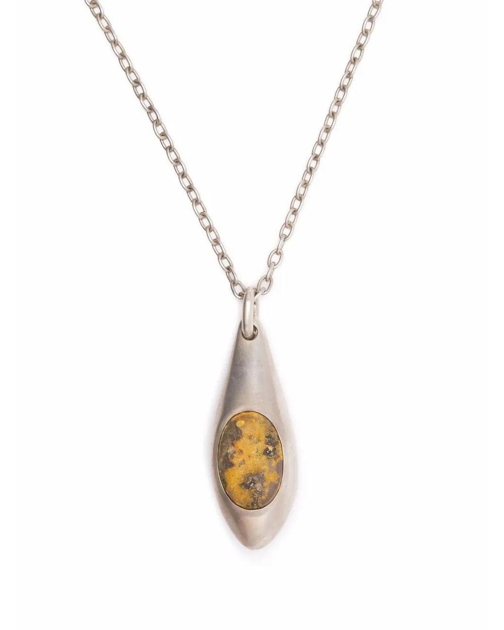 Parts Of 4 Metallic Chrysalis Jasper Gemstone Necklace