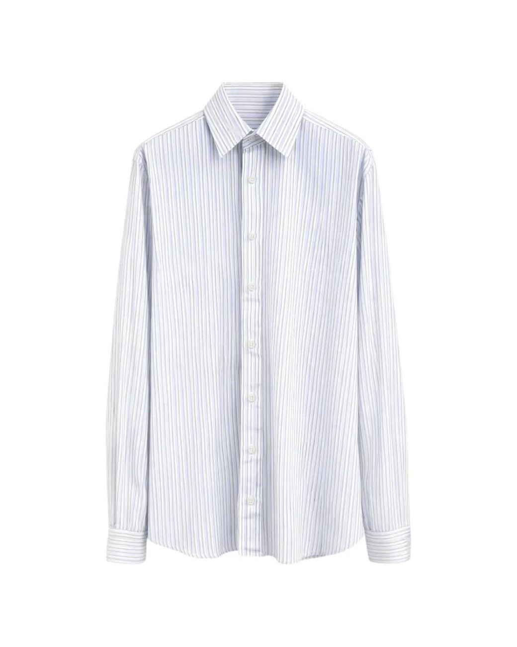 Costumein White Andrea Striped Shirt for men