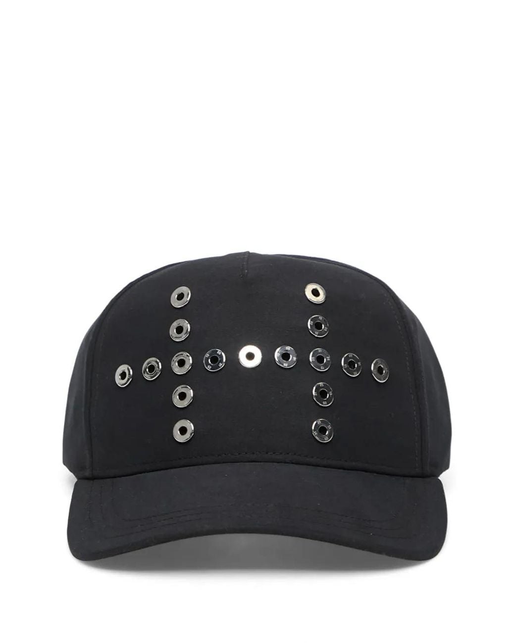 HELIOT EMIL Black Kynee Eyelet-Embellished Cap