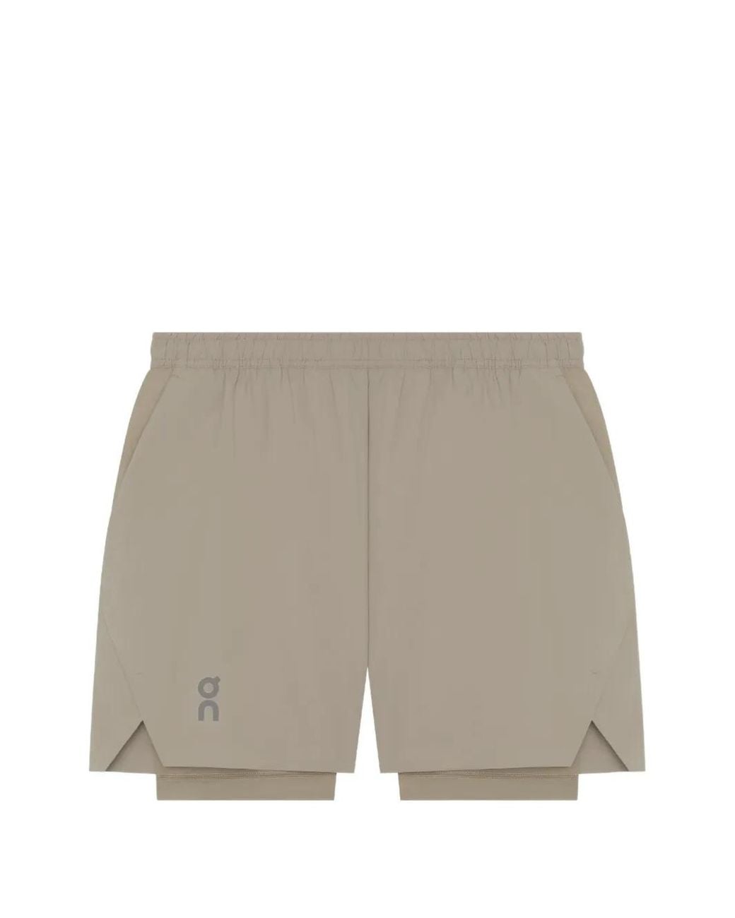 On Shoes Gray Train 2-In-1 Shorts for men