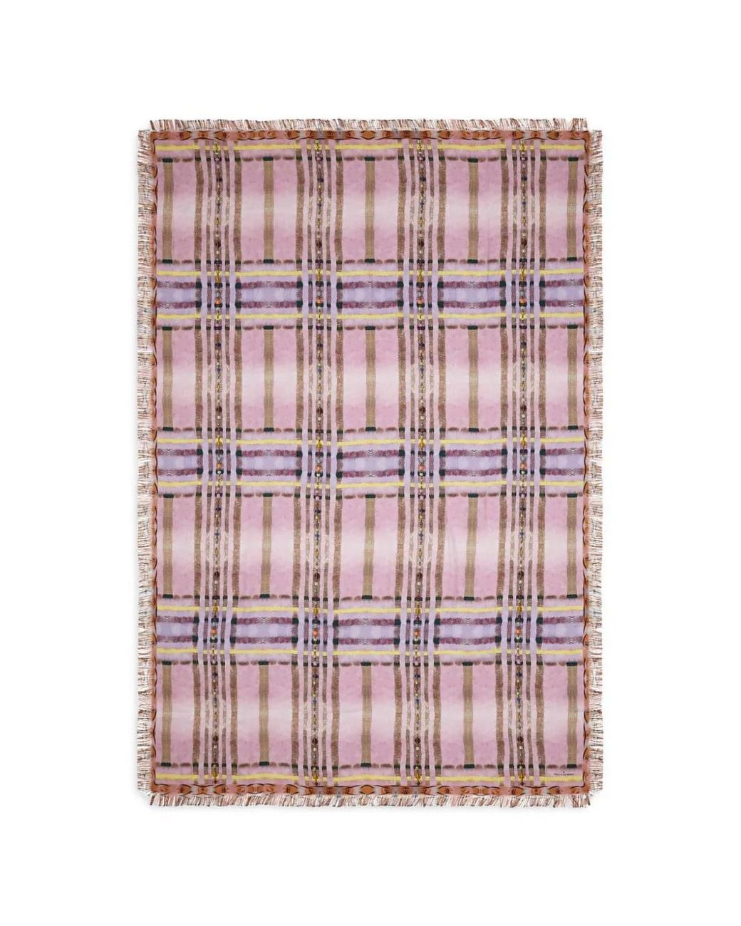 Pierre Louis Mascia Red Aloeuw Fringed Scarf