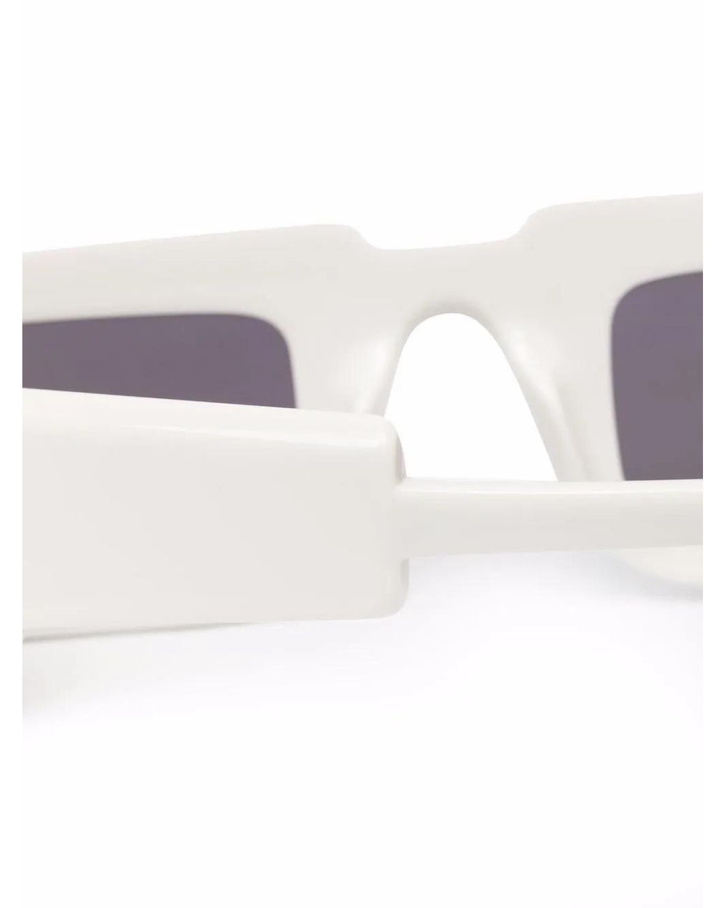 Kuboraum White Square Frame Sunglasses