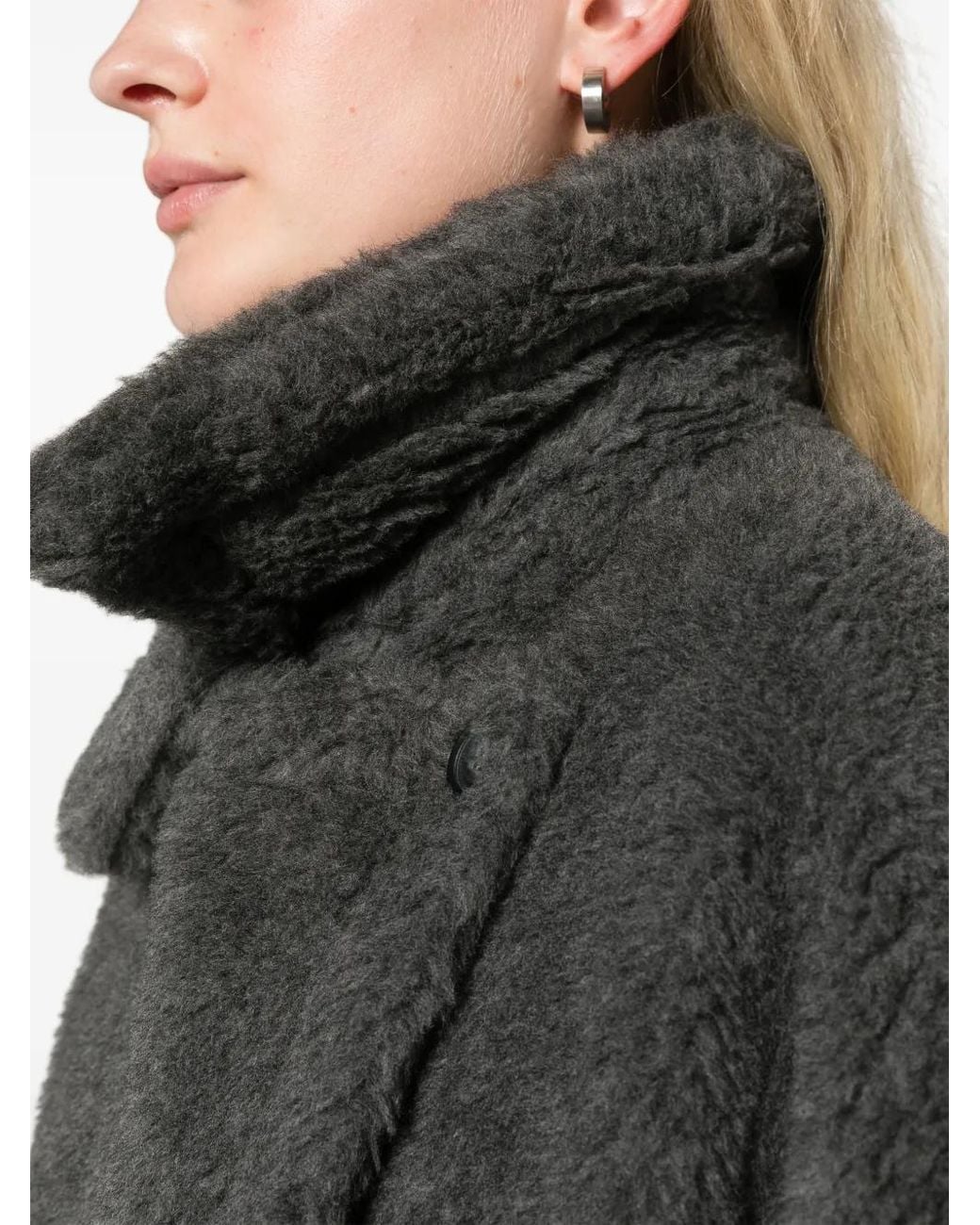 Max Mara Tabe Teddy Cape in het Black