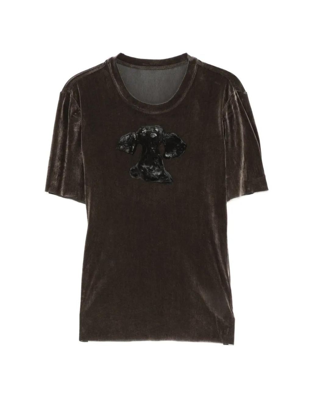 JNBY Black Velvet T-Shirt