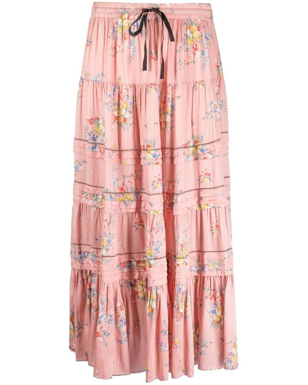 The Great Floral-print Maxi Skirt in Pink | Lyst