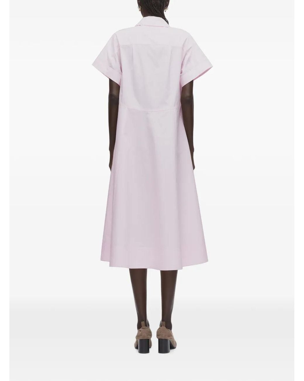 3.1 Phillip Lim Pink Short-Sleeves Midi Dress