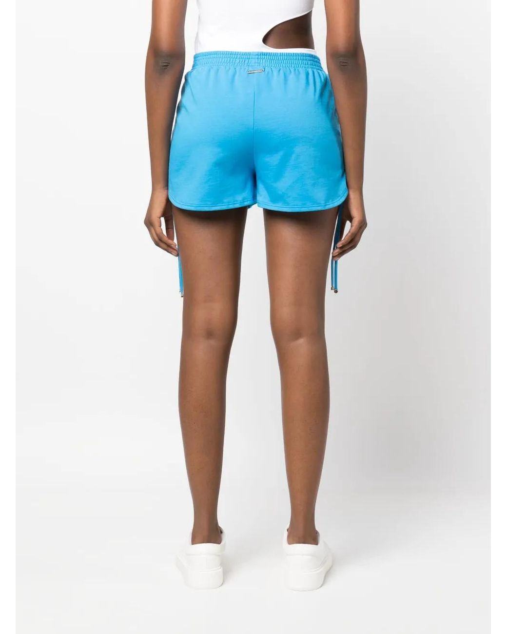 Stella McCartney Blue Side Drawstring-Fastening Shorts