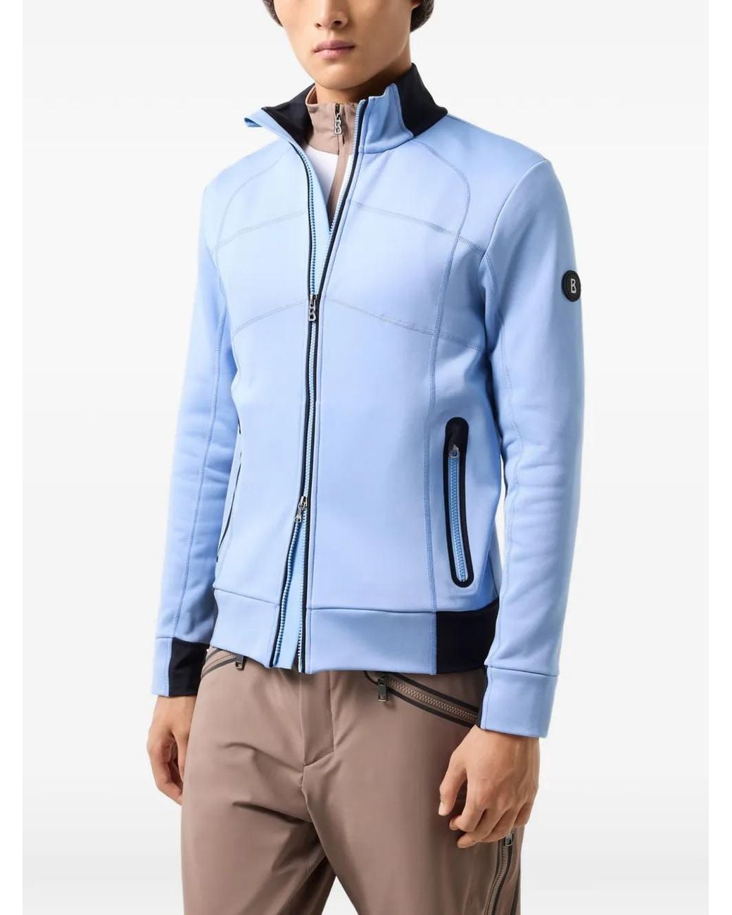 Bogner Blue Hayo Zip-Up Sweatshirt for men