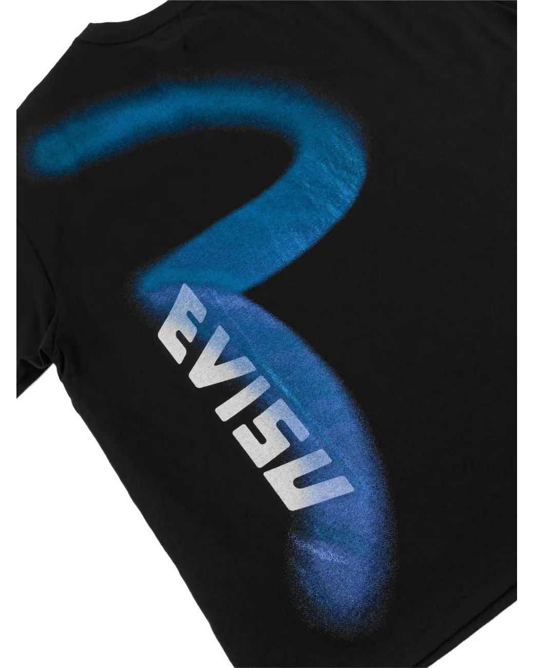 Evisu Black Logo-Print T-Shirt for men