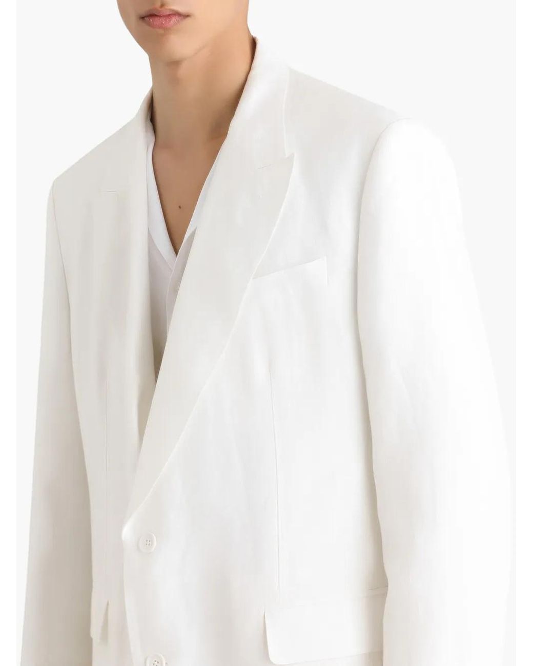 Dolce & Gabbana White Single Breasted Blazer for men