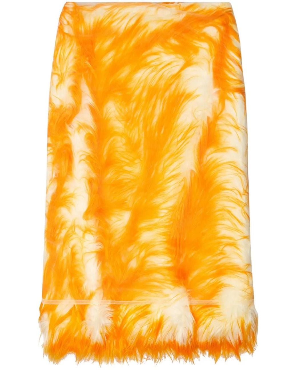 DIESEL Yellow Jupe O-Talu À Coupe Mi-Longue
