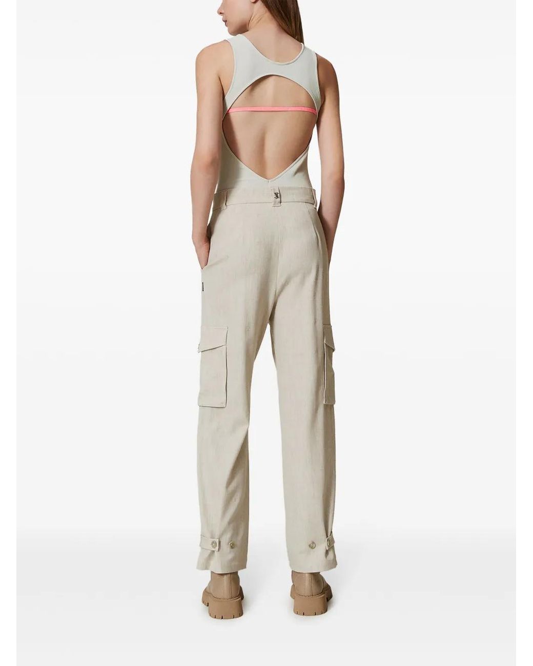 Twinset White X Myfo Cargo Trousers