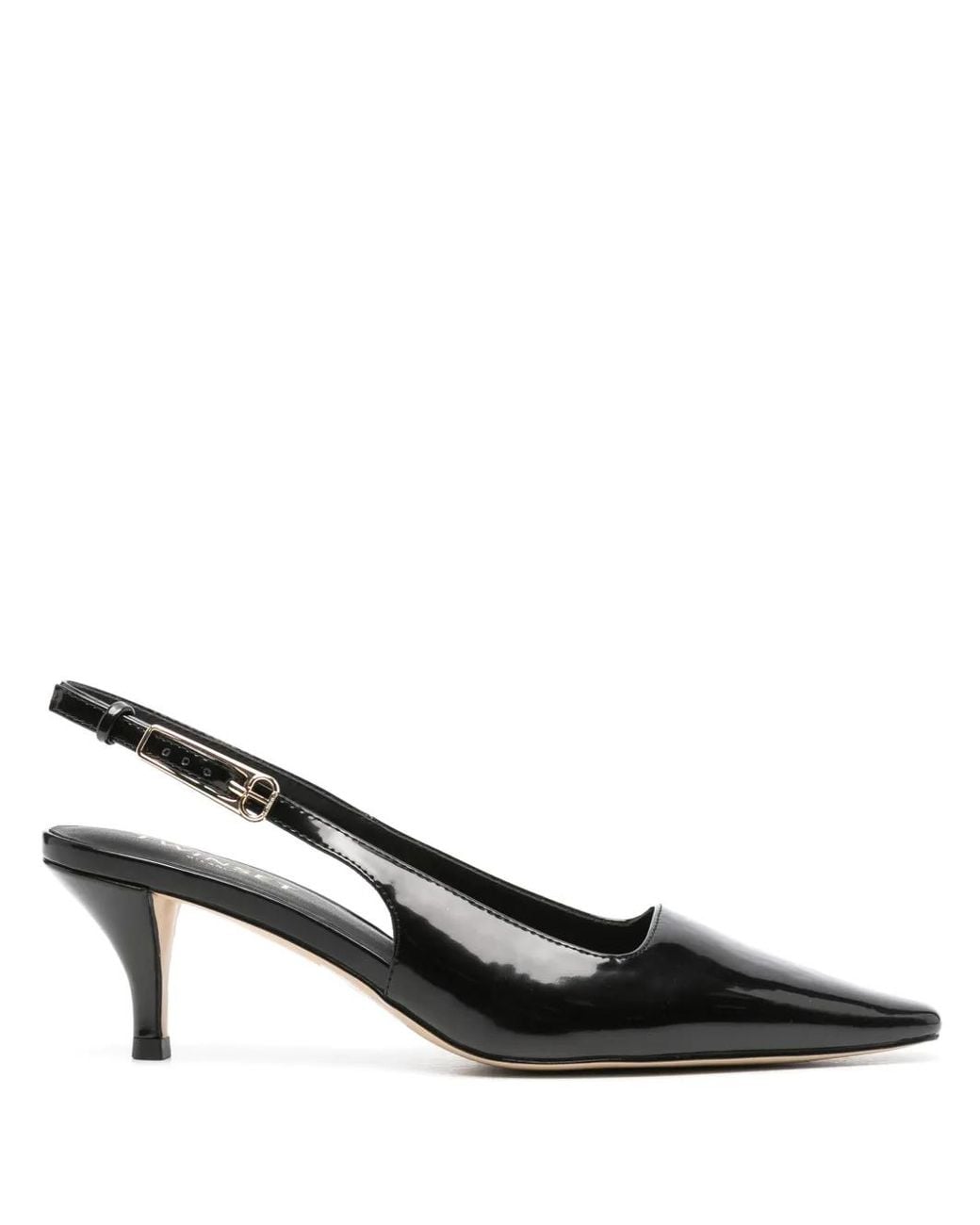 Twinset Black Pointed-Toe Slingback Pumps