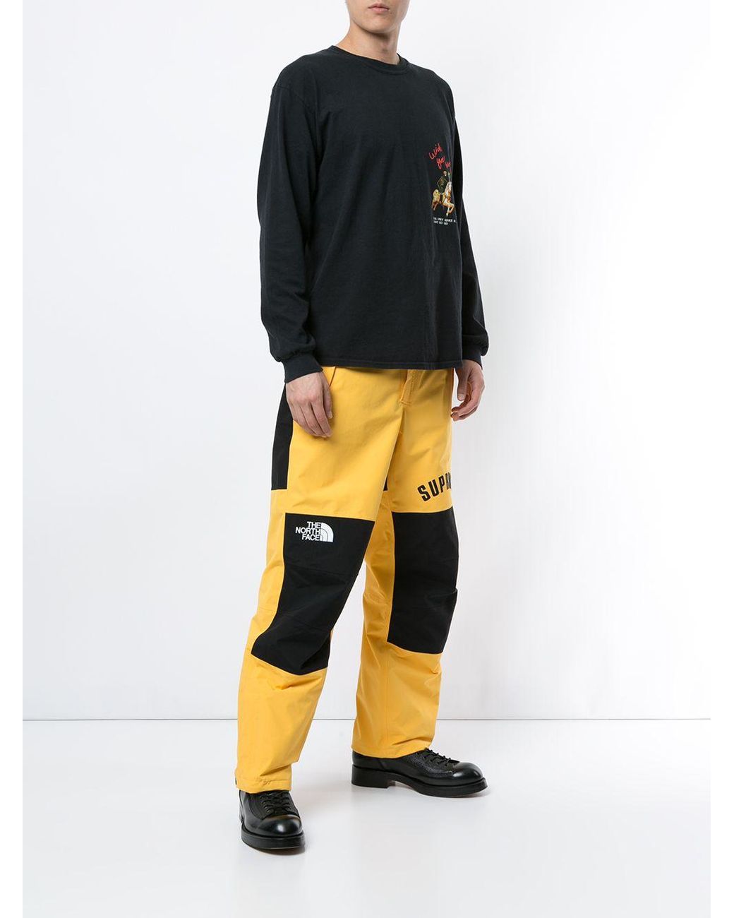 Pantalones The North Face x Supreme de hombre de color Amarillo Lyst
