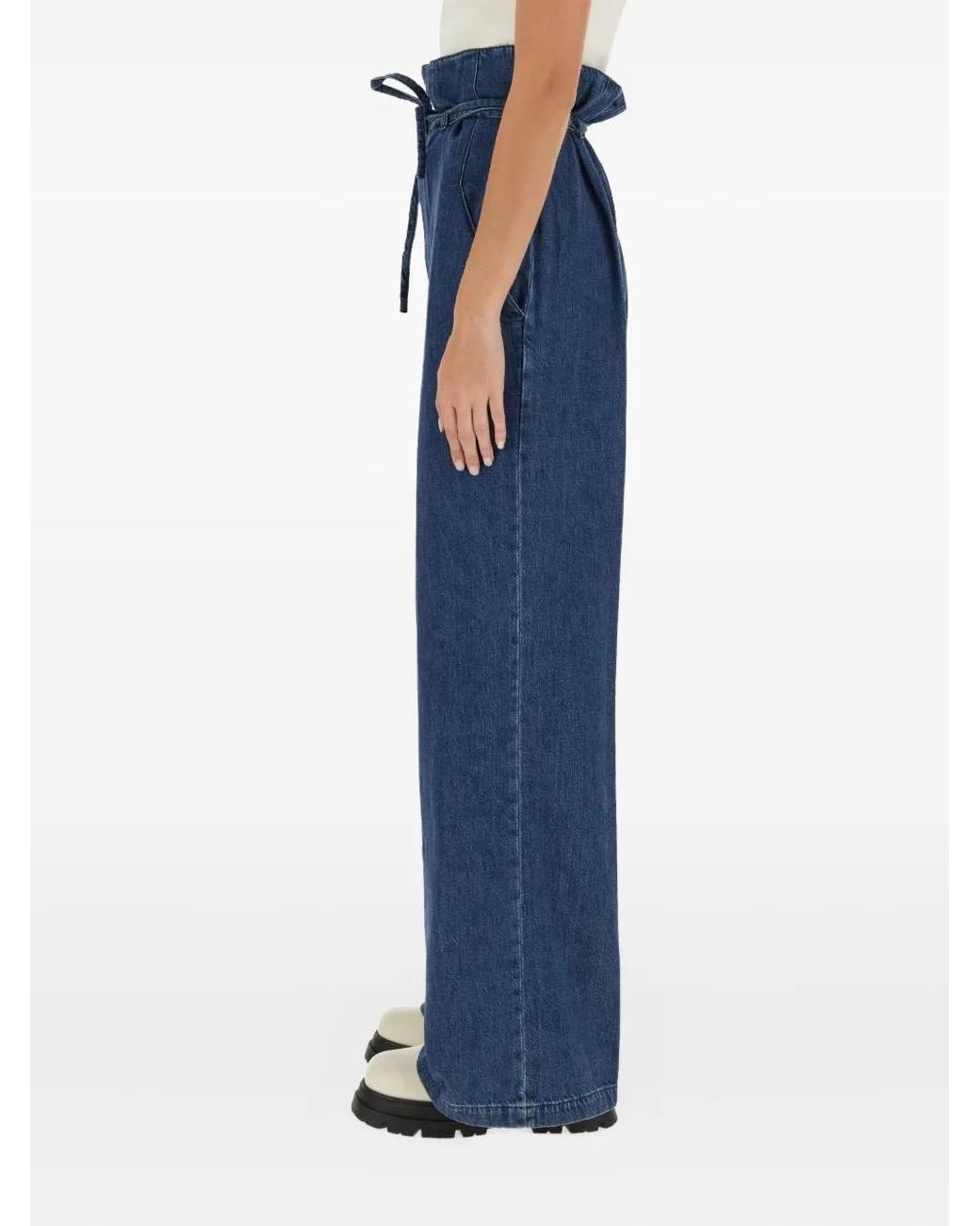 Boyish Blue Tie-Waist Jeans