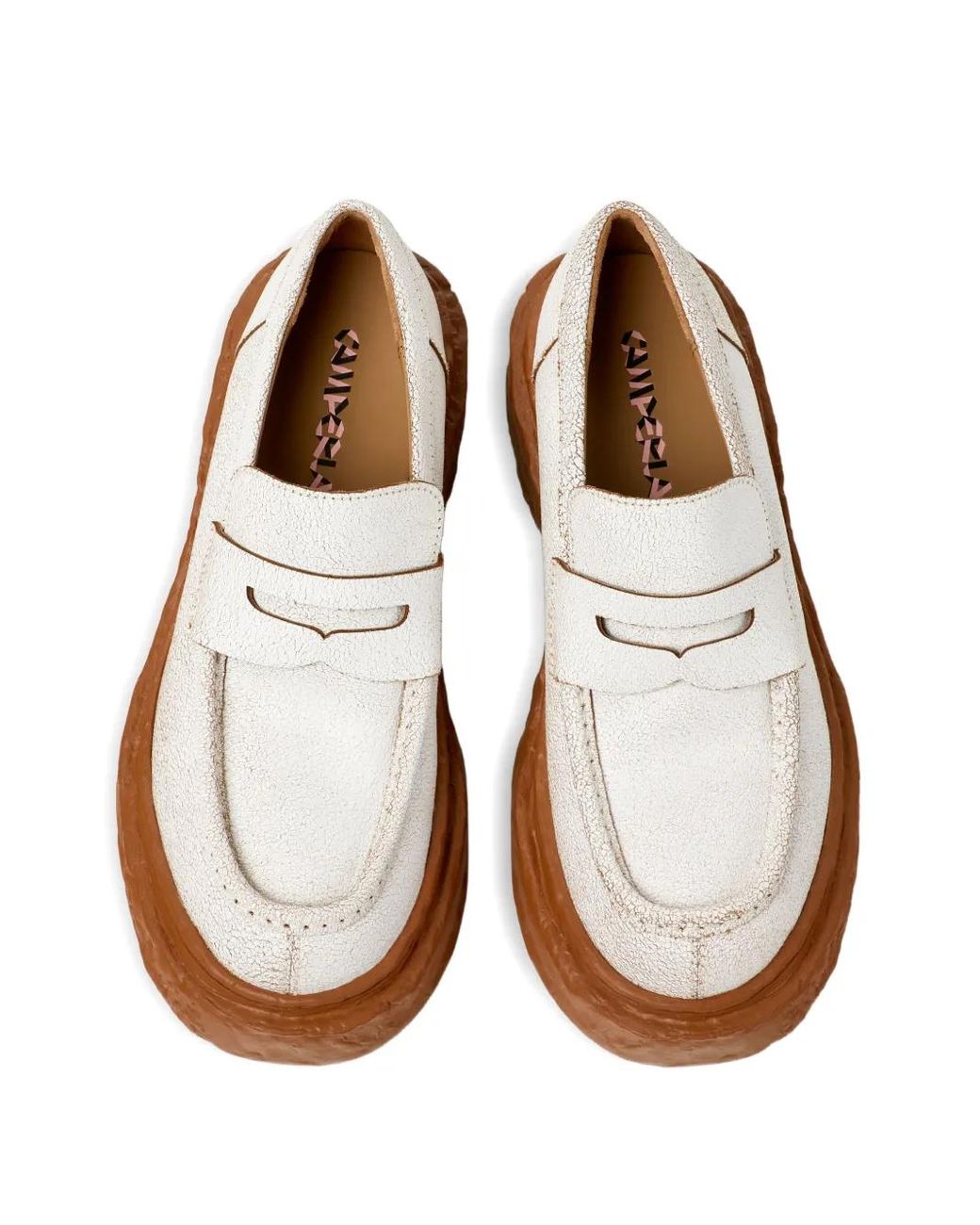 CAMPERLAB White Vamonos Penny Leather Loafers