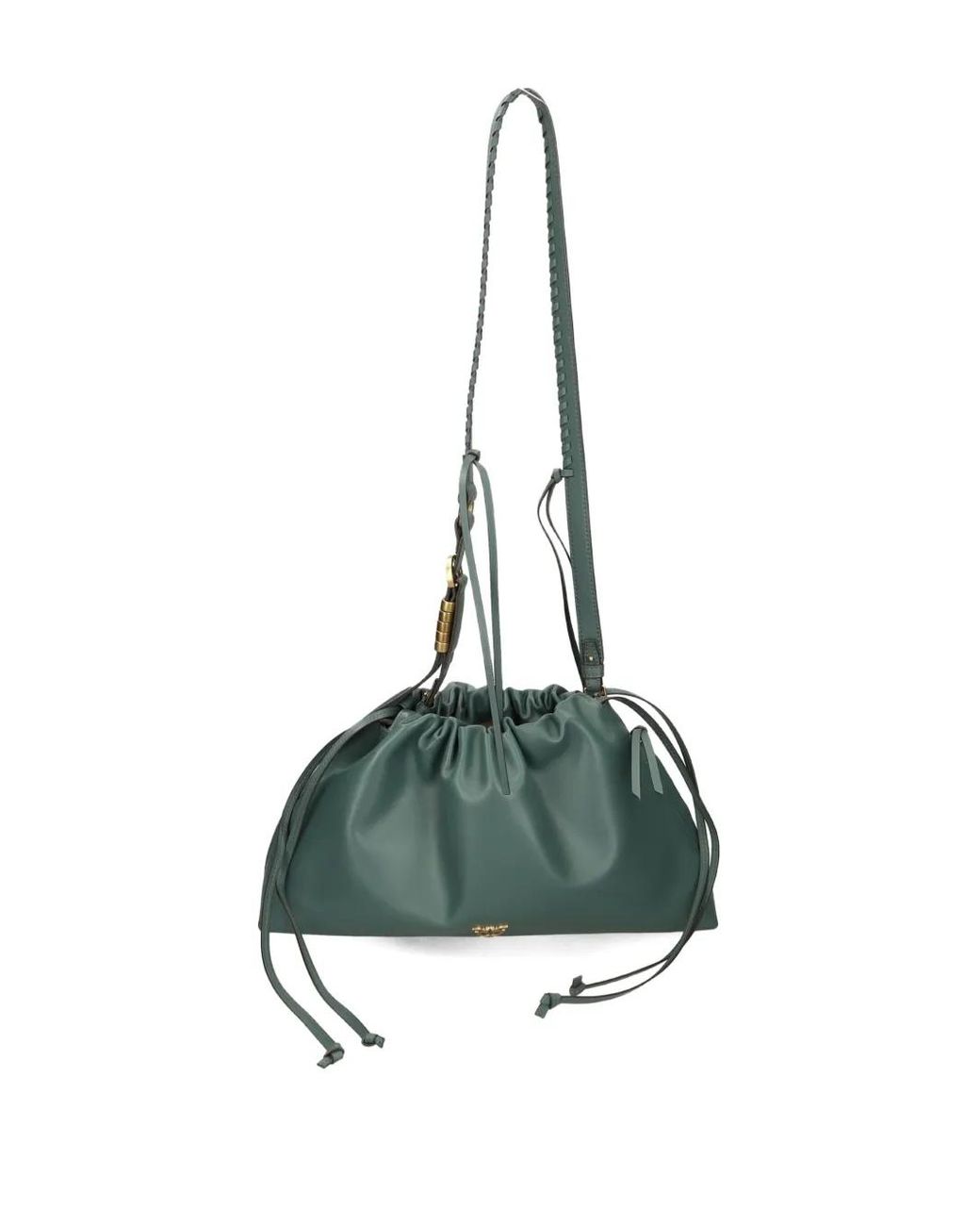 Pinko Green Large Shoulder Clutch