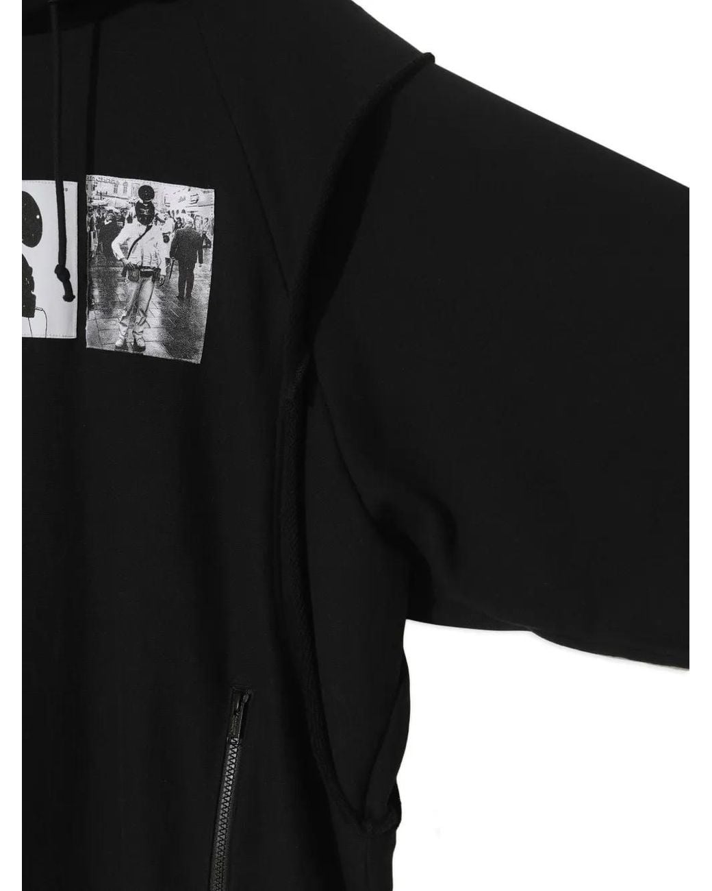 Undercover Black Hoodie À Imprimé Graphique for men