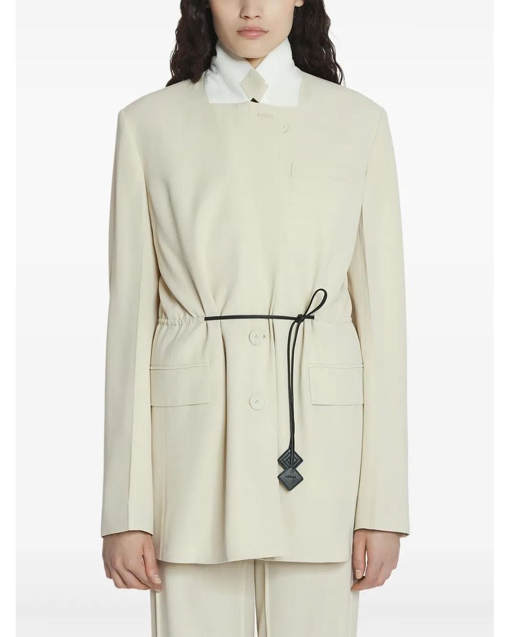 Lanvin White Virgin Wool Blazer