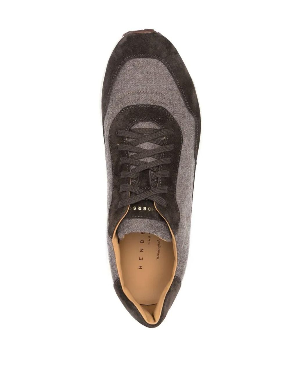 Henderson Brown Low-Top Leather Sneakers for men