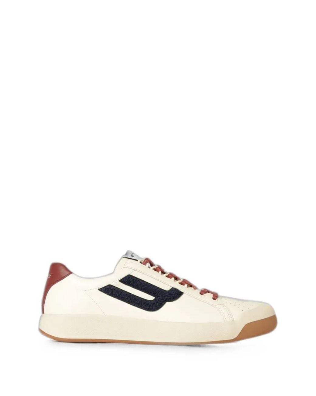 Bally White Tennis Collection Leather Sneakers for men