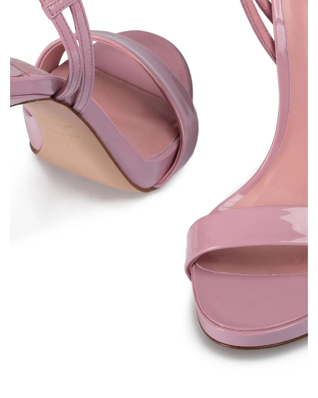 Le Silla Pink Gwen Ankle-Strap Sandals