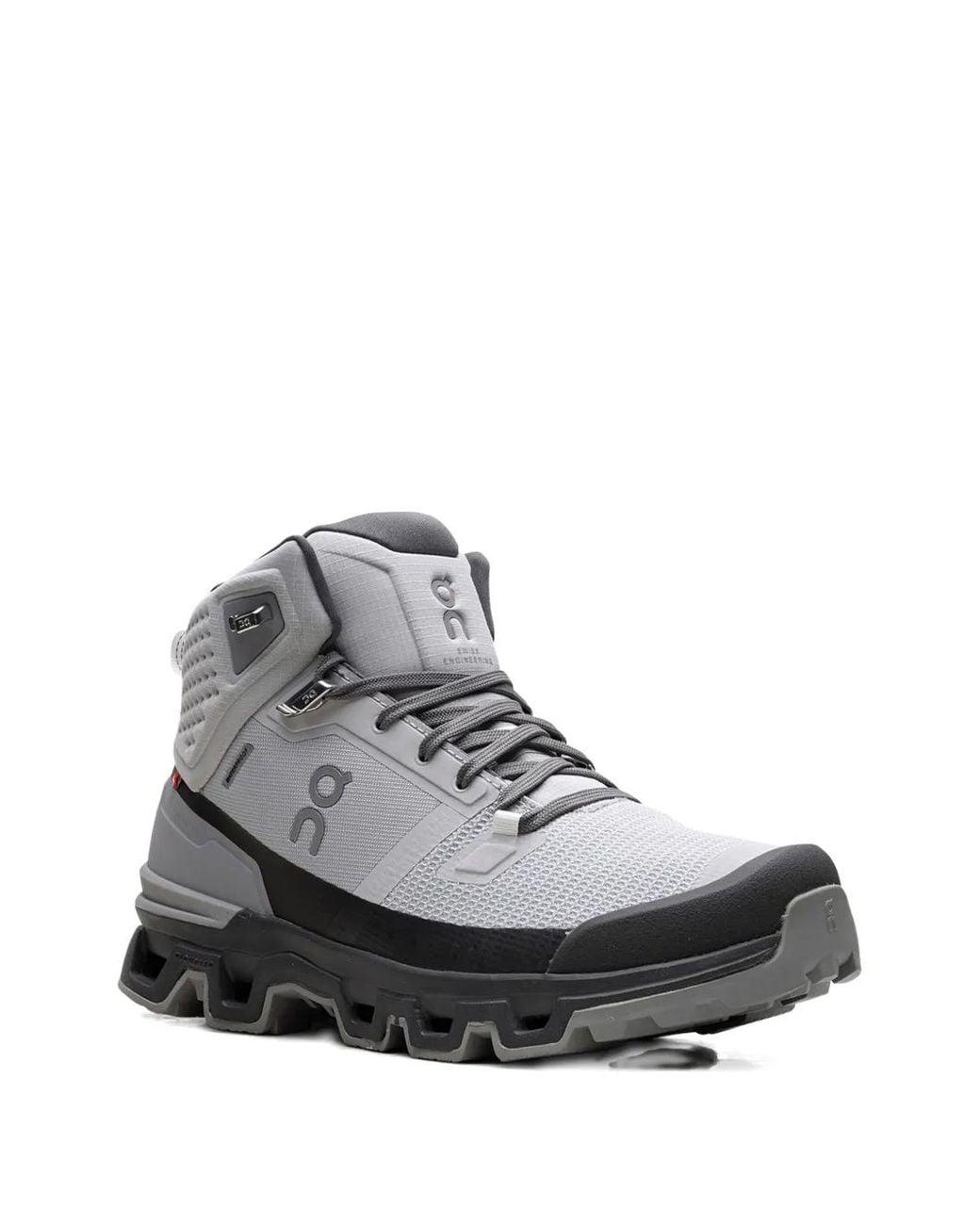 On Shoes Gray Cloudrock 2 Waterproof "Glacier Eclipse" Sneakers
