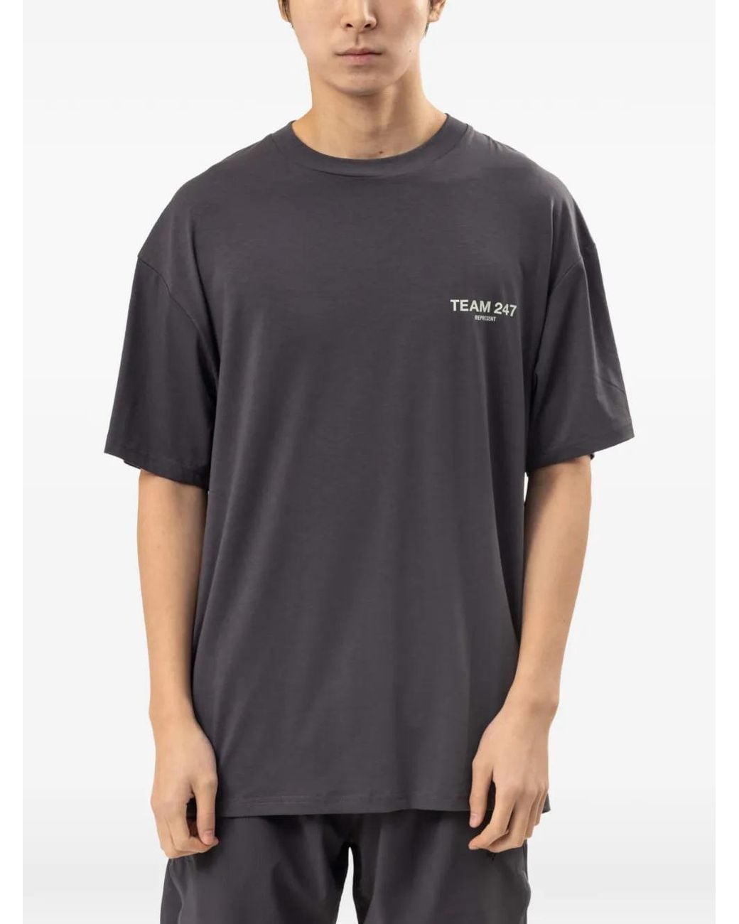 Represent Gray 247 Team Oversize T-Shirt for men
