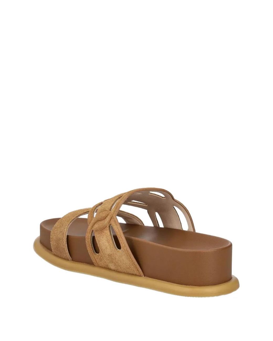 Liu Jo Brown Double-Strap Slide Sandals