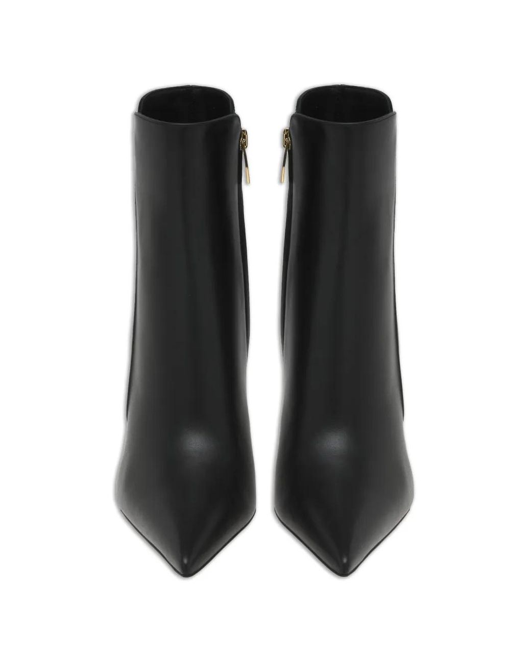 Gianvito Rossi Black Sofia Pointed-Toe Ankle Boots