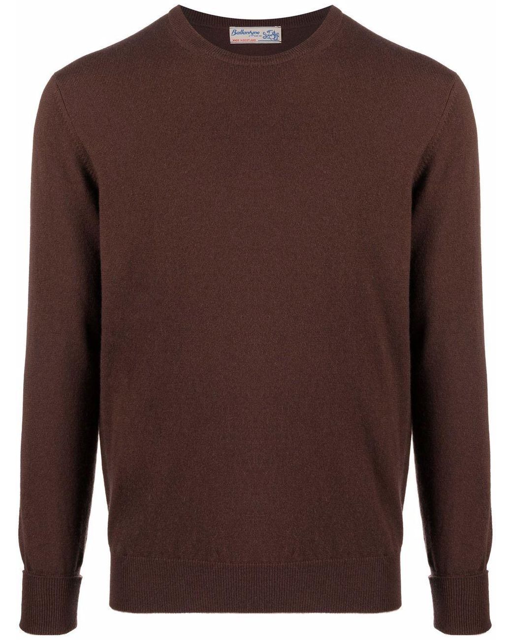 brown crewneck jumper