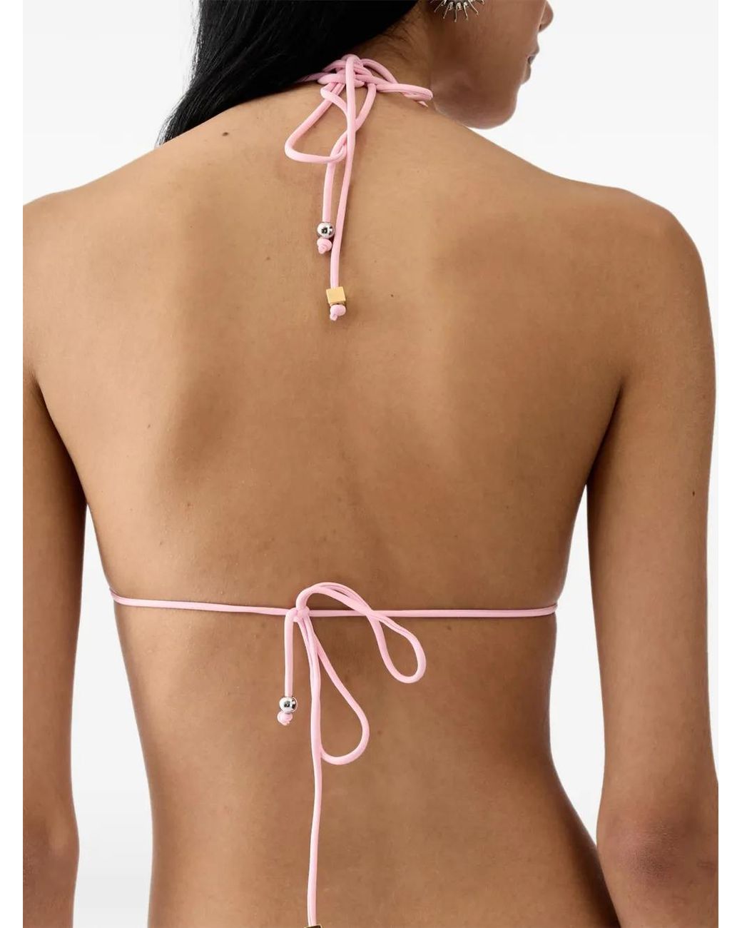 Jacquemus Triangel Bikinitop in het Pink