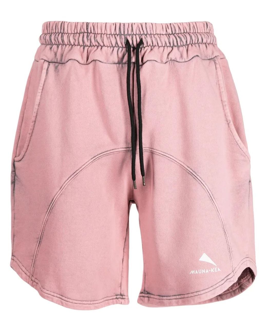 Mauna Kea Pink Panelled Logo-Print Cotton Short for men