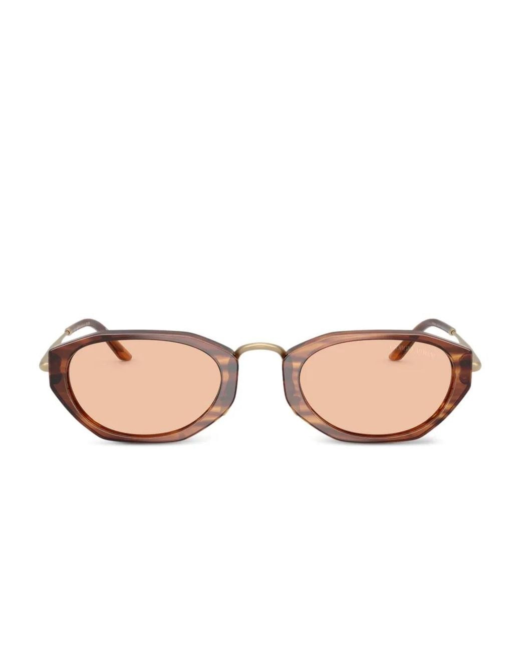Giorgio Armani Pink Oval-Frame Tinted Sunglasses for men