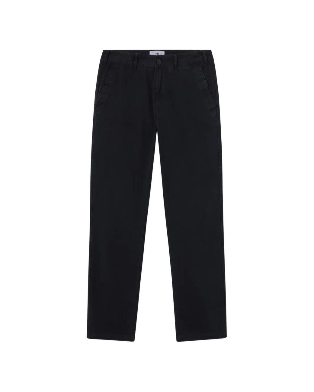 Stone Island Blue 3100030 Stretch Organic Broken Twill Cotton 'Old' Effect Chino Pants for men