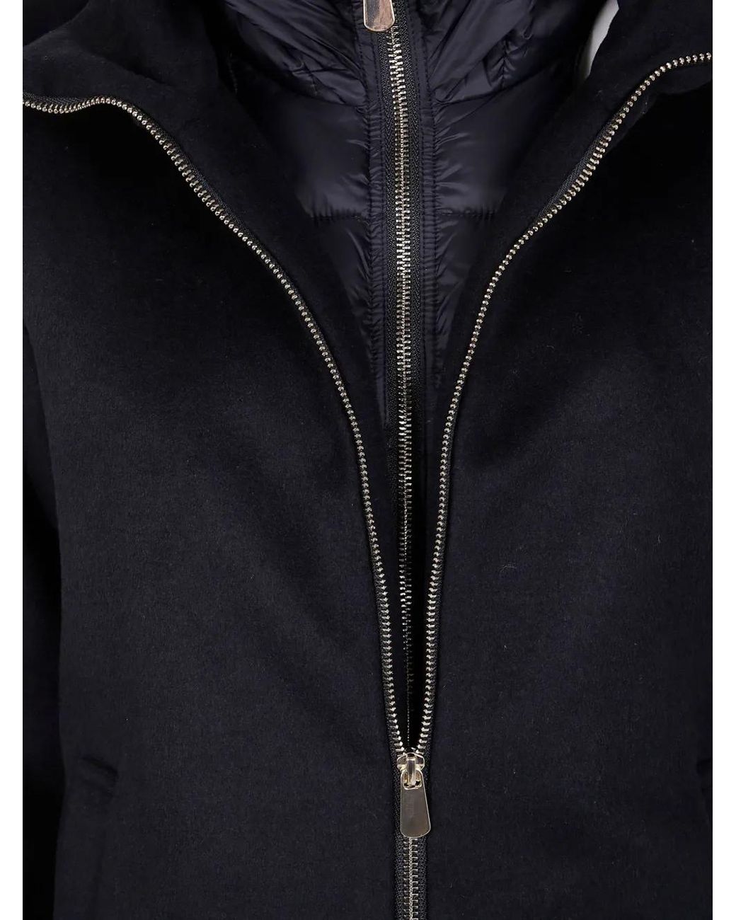 Seventy Blue Hooded Zip Coat