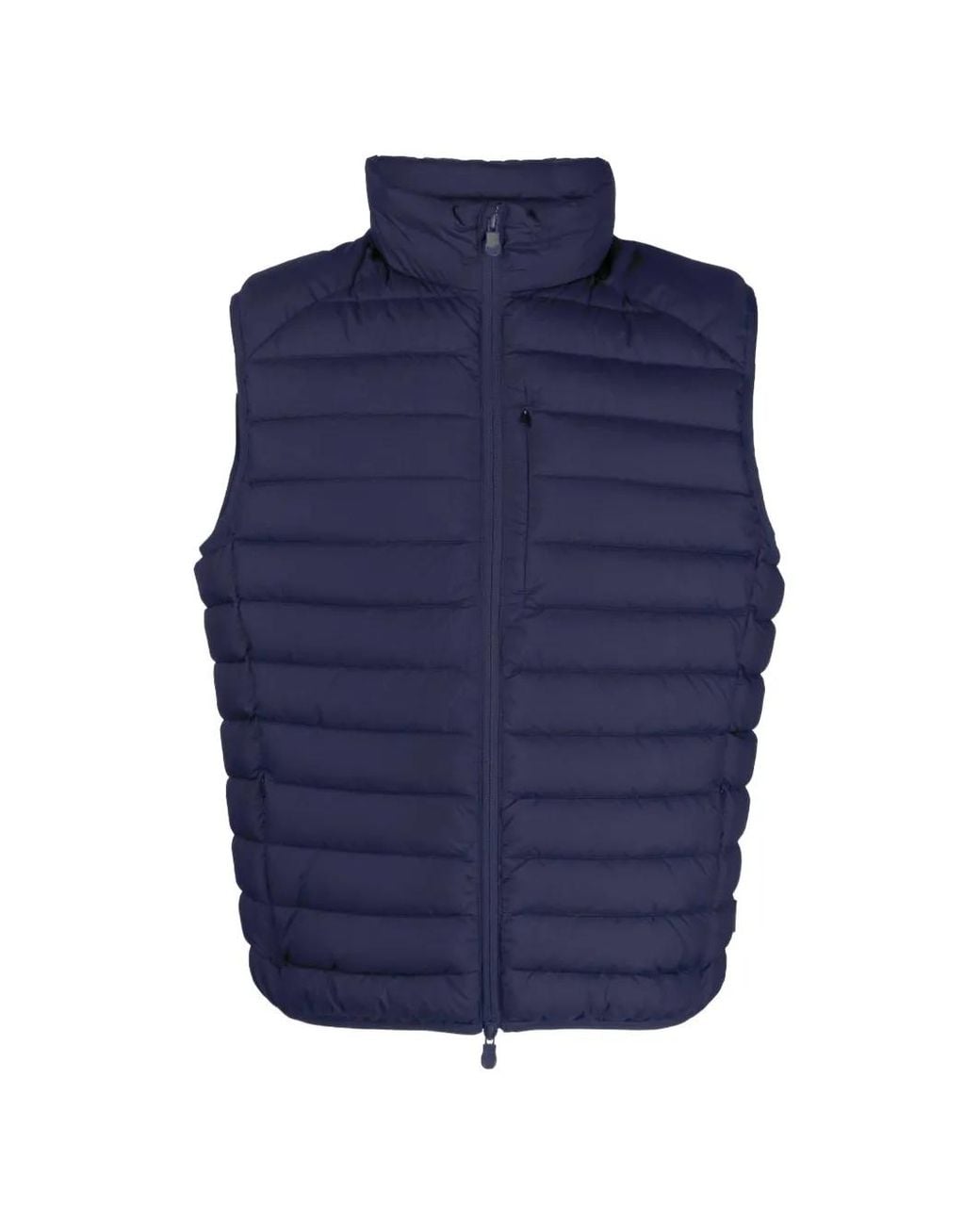 Save The Duck Blue Quilted Gilet for men