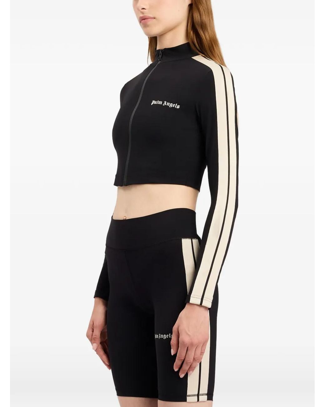 Palm Angels Black Classic Logo Training Jacket