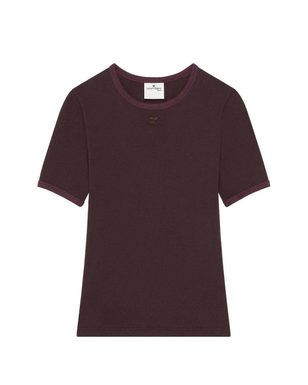Courreges Red Signature Contrast T-Shirt