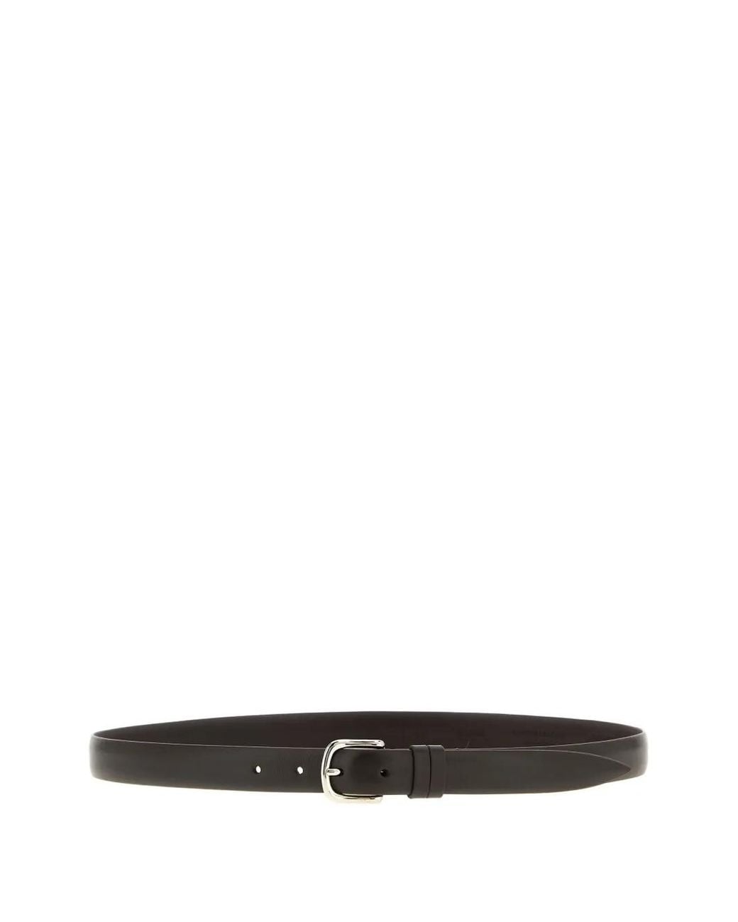 ZERBINI CLAUDIO White Leather Belt for men