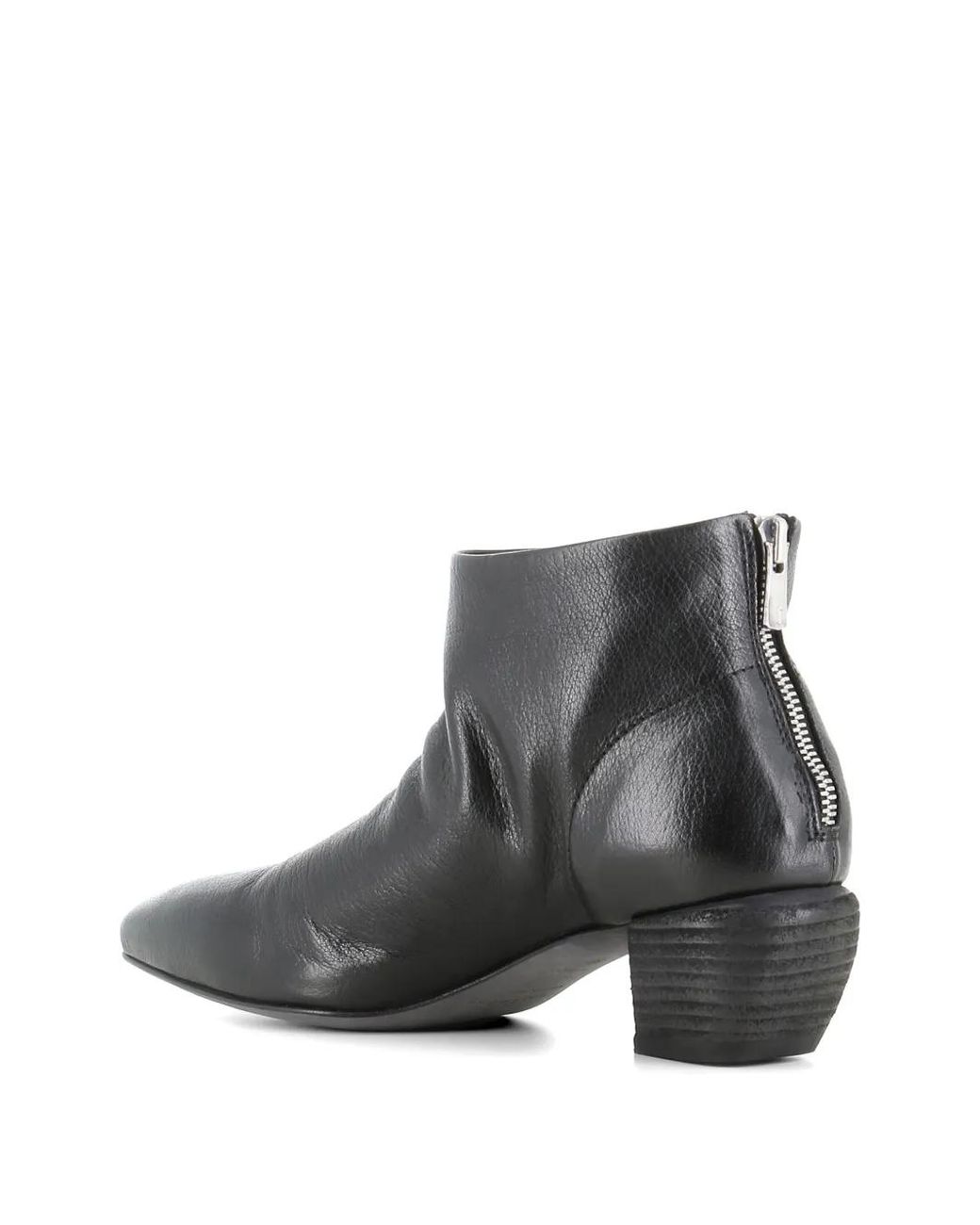 Officine Creative Gray Pointed-Toe Zip Boots