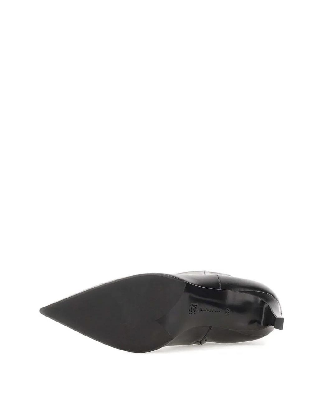 Sergio Levantesi Black Pointed-Toe Ankle Boots