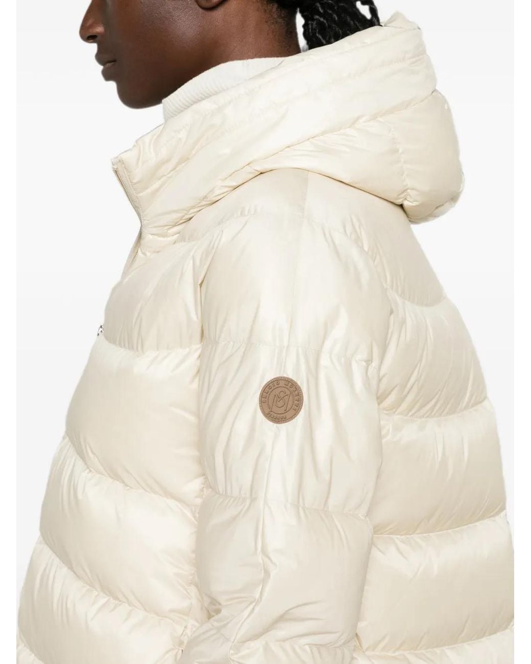 SERGIO MORETTI FIRENZE Natural Hooded Padded Jacket