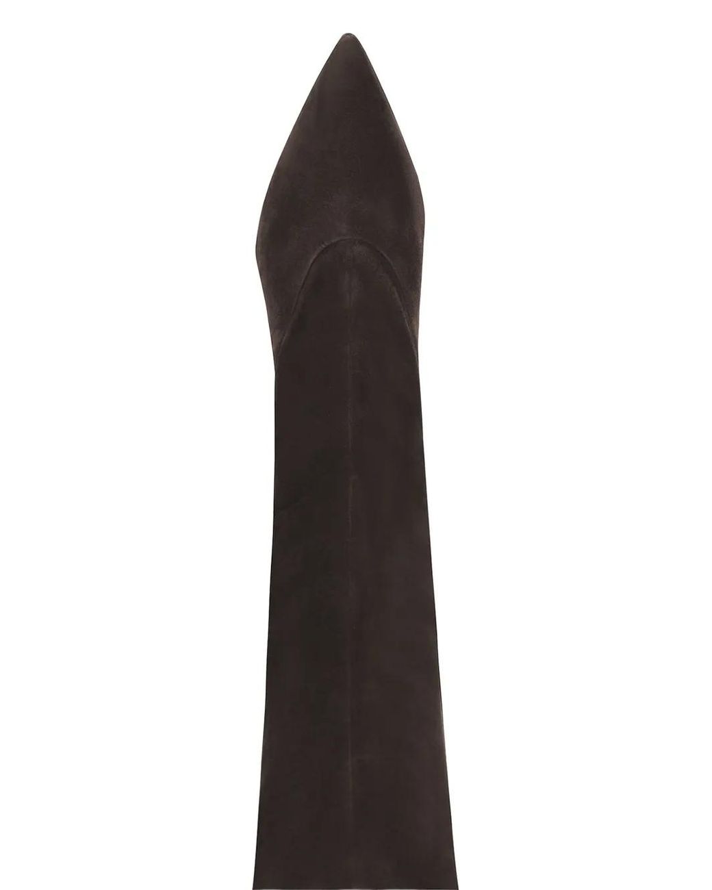 POTAMY Black Suede Heeled Knee-High Boots